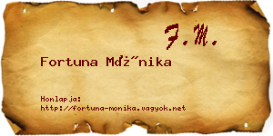 Fortuna Mónika névjegykártya